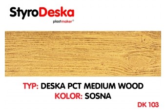 Profil drewnopodobny Styrodeska Medium Wood kolor SOSNA wymiar 14 cm x 200 cm x 1 cm   cena za 1 m2